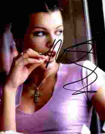 Milla Jovovich authentic signed 10x15 picture