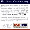 Neve Campbell certificate of authenticity from the autograph bank