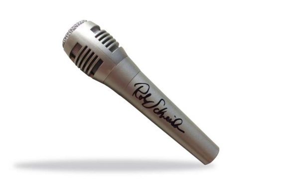 Rob Schneider authentic signed mic
