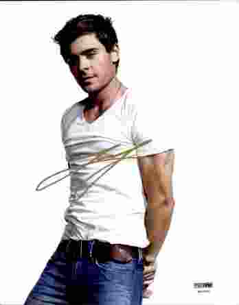 Zac Efron authentic signed 8x10 picture