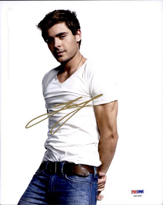 Zac Efron authentic signed 8x10 picture
