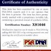 Zac Efron certificate of authenticity from the autograph bank