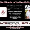 Chad Campbell certificate of authenticity from the autograph bank