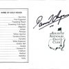 Daniel Chopra authentic signed Masters Score card