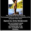 Emily Ratajkowski certificate of authenticity from the autograph bank