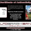 Fredrik Jacobson certificate of authenticity from the autograph bank