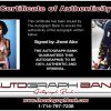 Jhene Aiko certificate of authenticity from the autograph bank