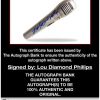 Lou Diamond Phillips certificate of authenticity from the autograph bank