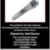 Neil Brown Jr. certificate of authenticity from the autograph bank