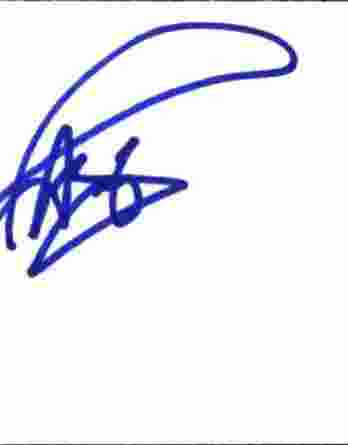 Paul Azinger authentic signed note card
