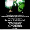 Paul Oakenfold certificate of authenticity from the autograph bank