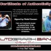 Retief Goosen certificate of authenticity from the autograph bank