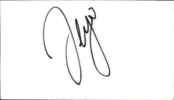 Sergio Garcia authentic signed note card