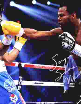 Shane Mosley authentic signed 8x10 picture