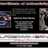 Shane Mosley certificate of authenticity from the autograph bank