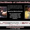 Silkk the Shocker certificate of authenticity from the autograph bank