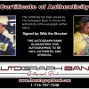 Silkk the Shocker certificate of authenticity from the autograph bank