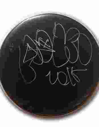 Steve Aoki authentic signed drumhead