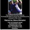 Steve Elkington certificate of authenticity from the autograph bank