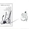 Stuart Appleby authentic signed Masters Score card
