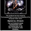 Afrojack certificate of authenticity from the autograph bank