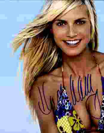 Heidi Klum authentic signed 10x15 picture