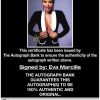 Eva Marcille certificate of authenticity from the autograph bank