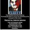 Gabriel Iglesias certificate of authenticity from the autograph bank
