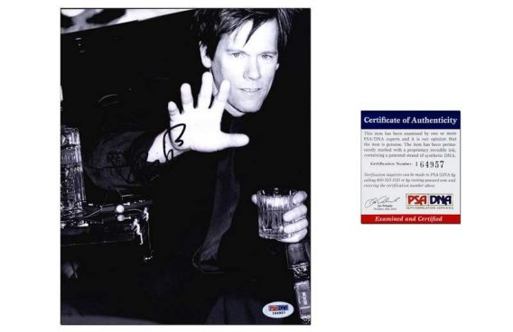 Kevin Bacon certificate of authenticity from the autograph bank