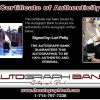 Lori Petty certificate of authenticity from the autograph bank