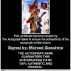 Michael Giacchino certificate of authenticity from the autograph bank