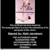 Abbi Jacobson certificate of authenticity from the autograph bank