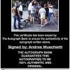 Andres Muschietti certificate of authenticity from the autograph bank
