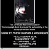 Andres Muschietti & Bill Skarsgard certificate of authenticity from the autograph bank
