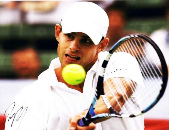 Andy Roddick authentic signed 11x14 picture