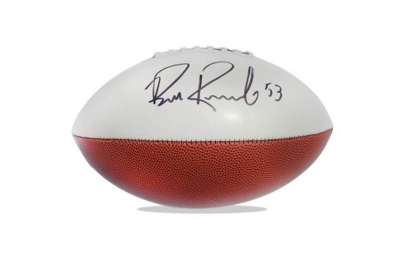 Bill Romanowski authentic signed NFL ball