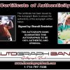 Brandt Snedeker certificate of authenticity from the autograph bank