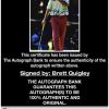 Brett Quigley certificate of authenticity from the autograph bank