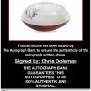 Chris Doleman certificate of authenticity from the autograph bank