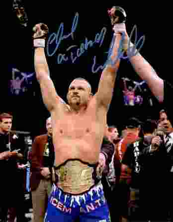 Chuck Liddel authentic signed 8x10 picture
