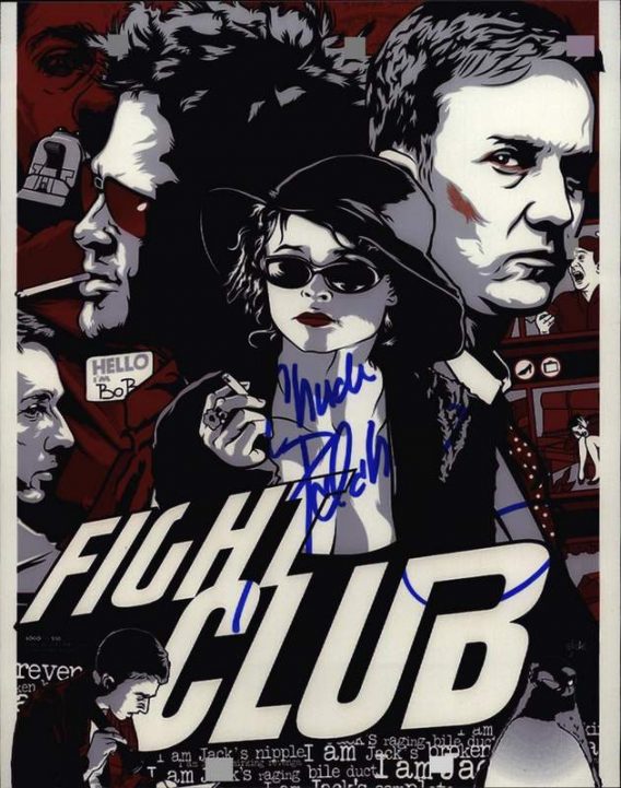 Chuck Palahniuk authentic signed 8x10 picture
