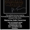 Colin Trevorrow certificate of authenticity from the autograph bank