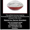 Darren Woodson certificate of authenticity from the autograph bank