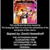 David Hasselhoff certificate of authenticity from the autograph bank