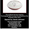 David Johnson certificate of authenticity from the autograph bank