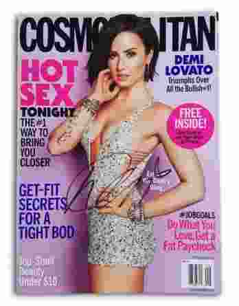 Demi Lovato authentic signed magazine
