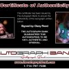 Dizzy Reed certificate of authenticity from the autograph bank