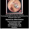 Elliot Easton certificate of authenticity from the autograph bank
