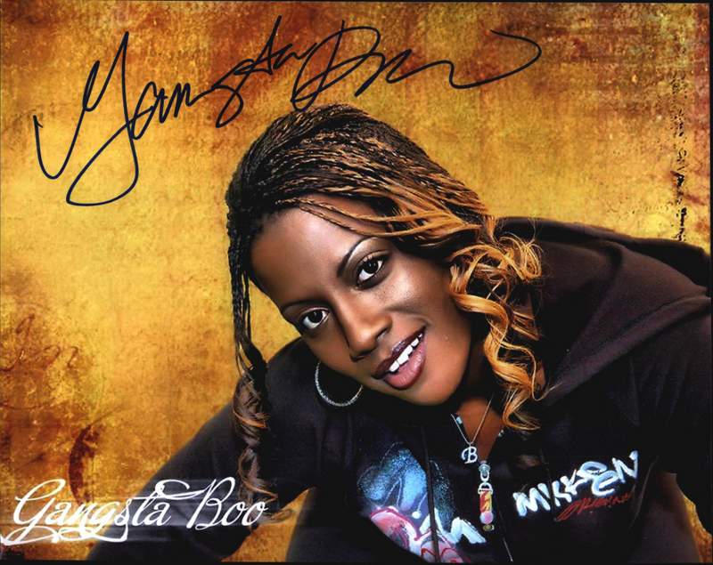 Gangsta Boo autographed photo. 