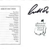 Geoff Ogilvy authentic signed Masters Score card